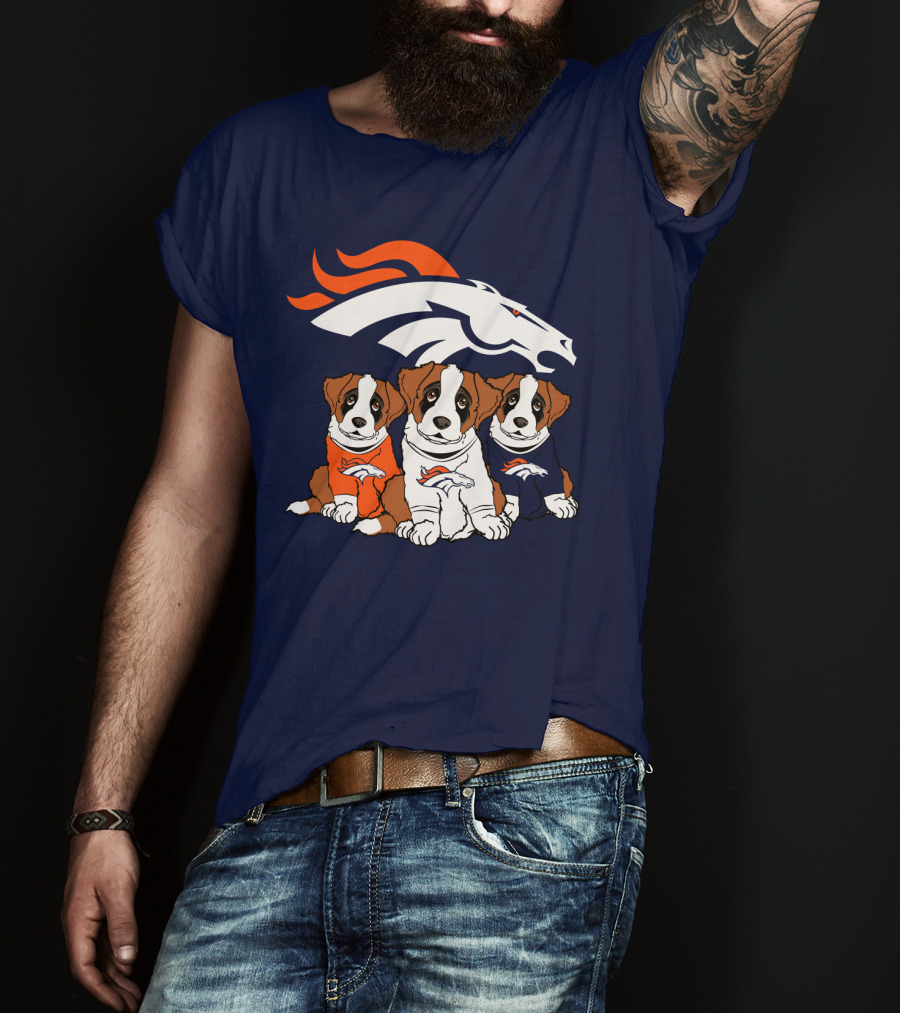 Denver Broncos Saint Bernard T-Shirt