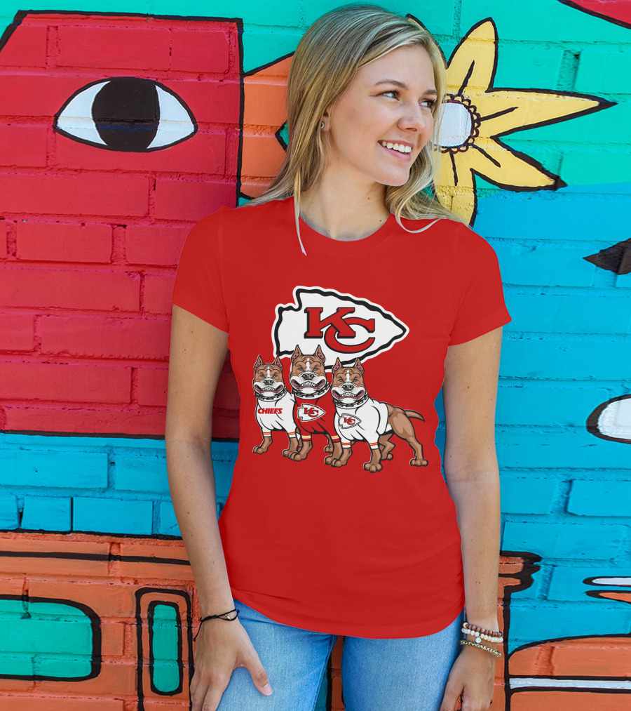 Kansas City Chiefs Pitbull Trio T-Shirt