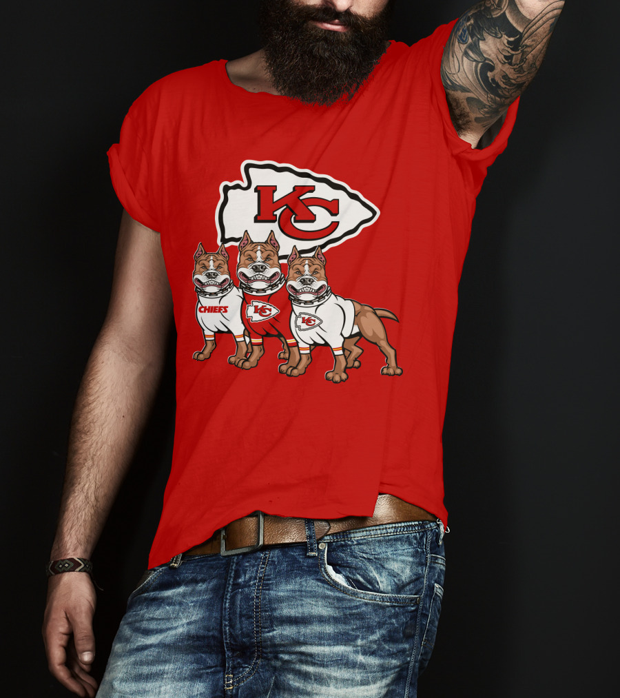 Kansas City Chiefs Pitbull Trio T-Shirt