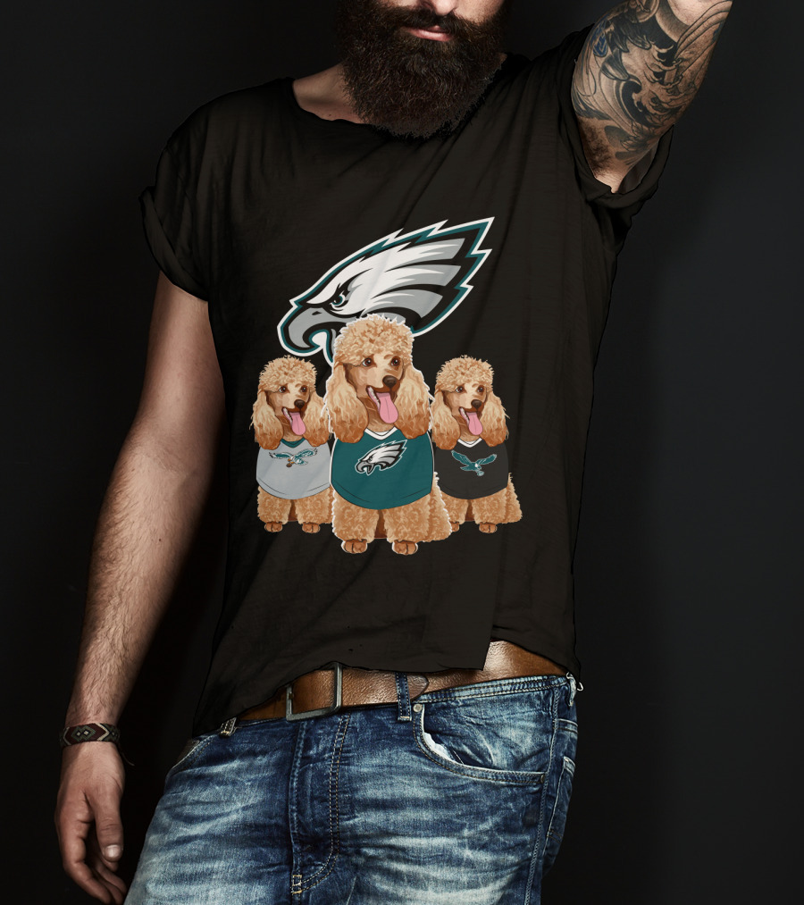 Philadelphia Eagles Poodle Trio T-Shirt