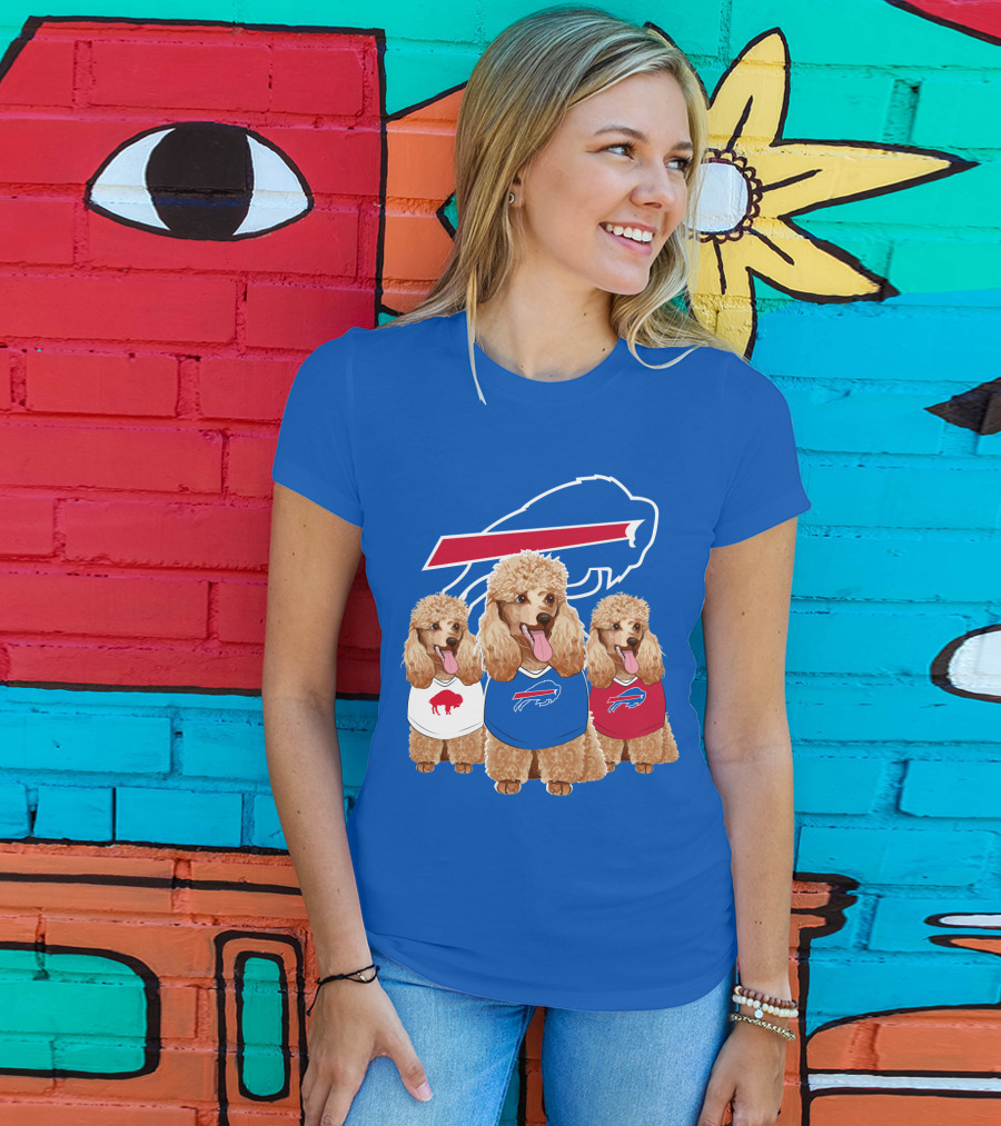 Buffalo Bills Poodle Trio T-Shirt