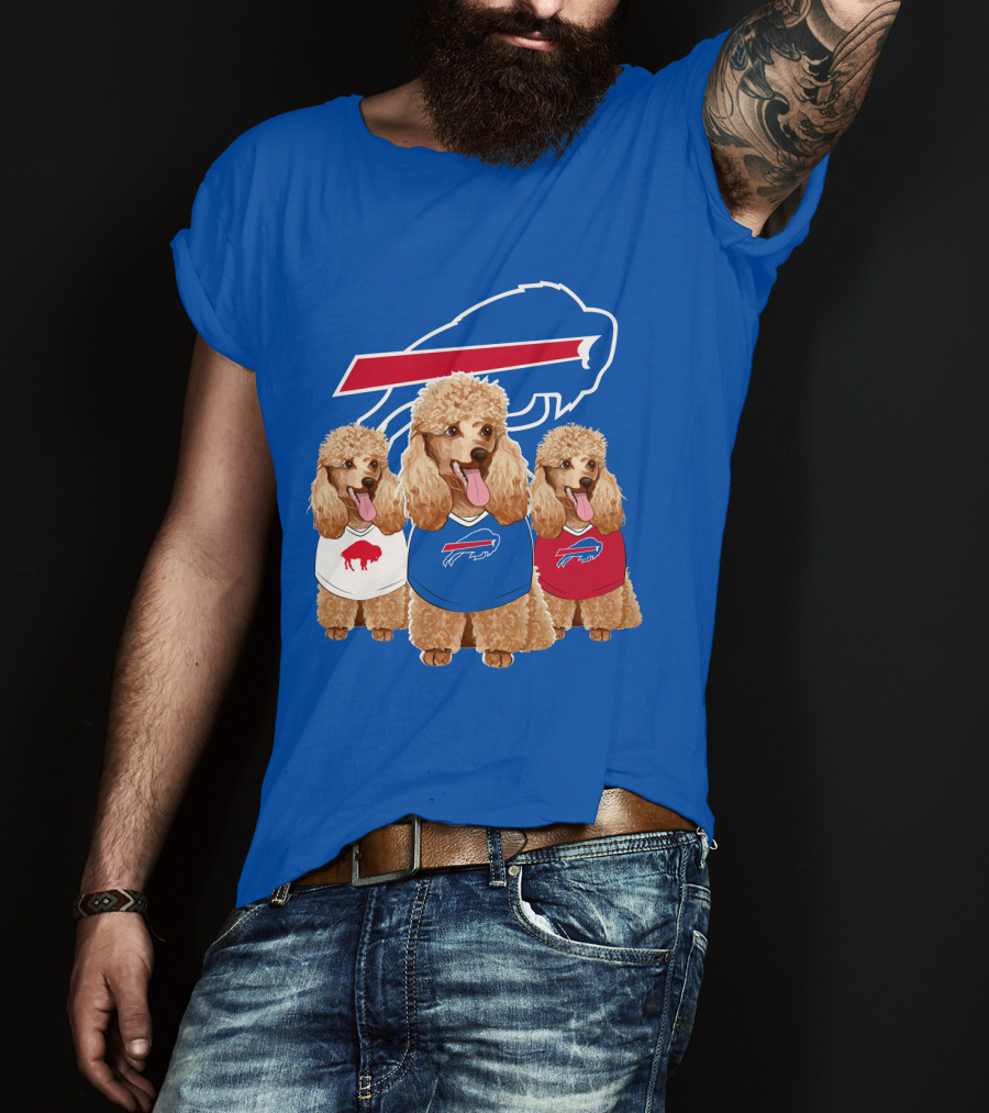 Buffalo Bills Poodle Trio T-Shirt