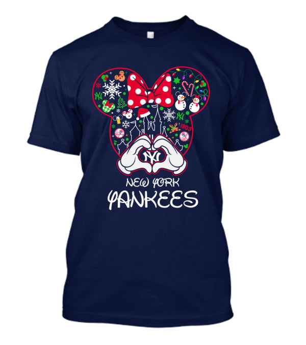 New York Yankees Festive Mouse Ears Holiday Edition T-Shirt