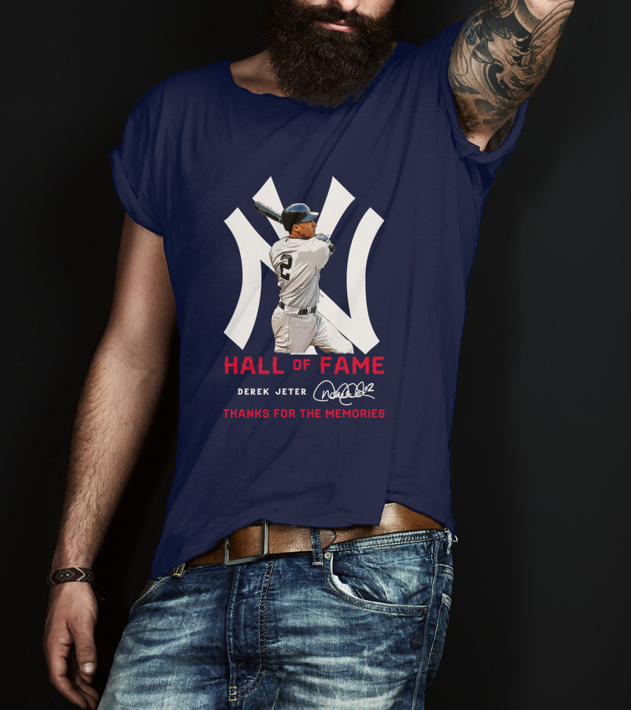 Derek Jeter Hall Of Fame Thanks For The Memories T-Shirt
