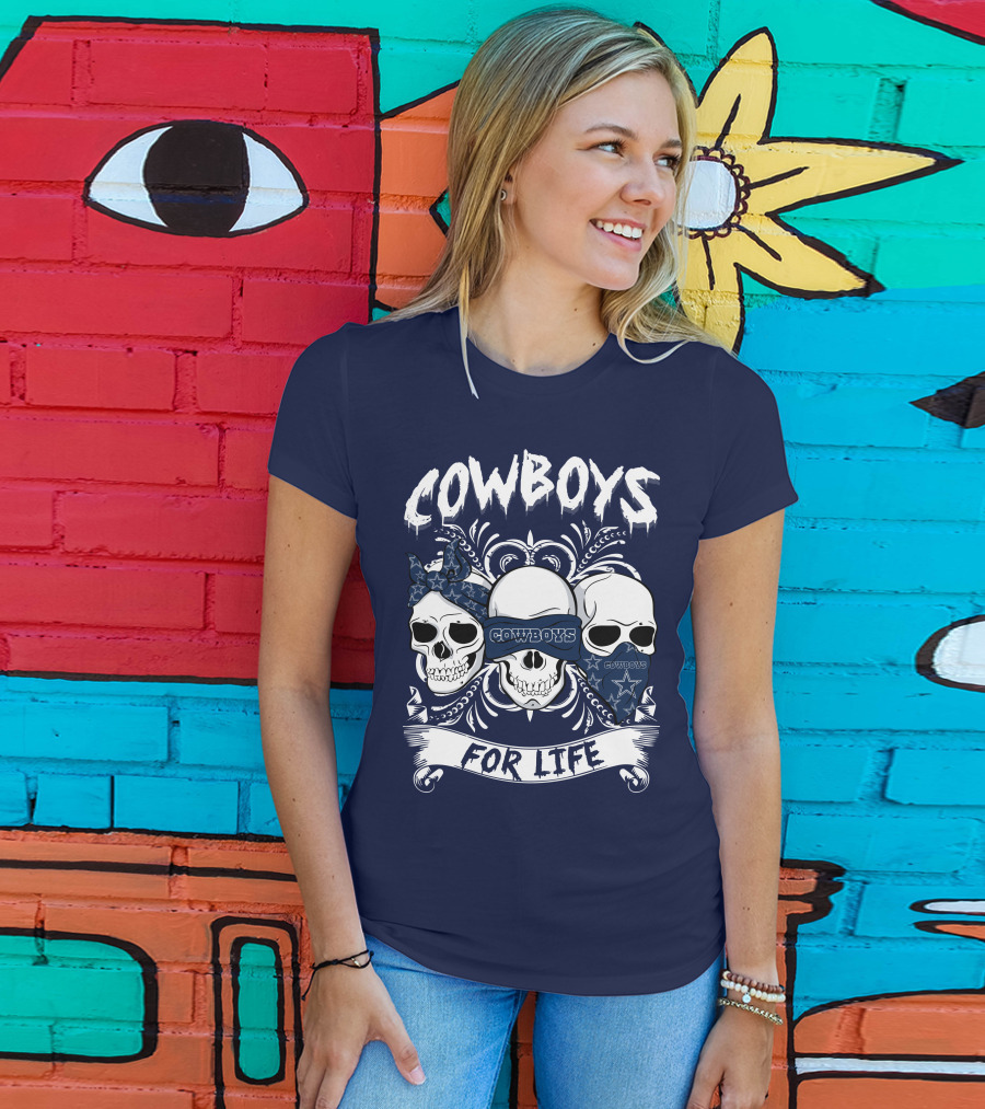 Cowboys For Life Skulls Bandana T-Shirt