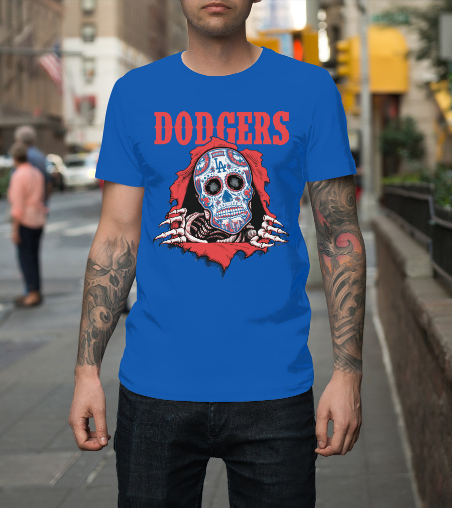 Dodgers La Sugar Skull T-Shirt
