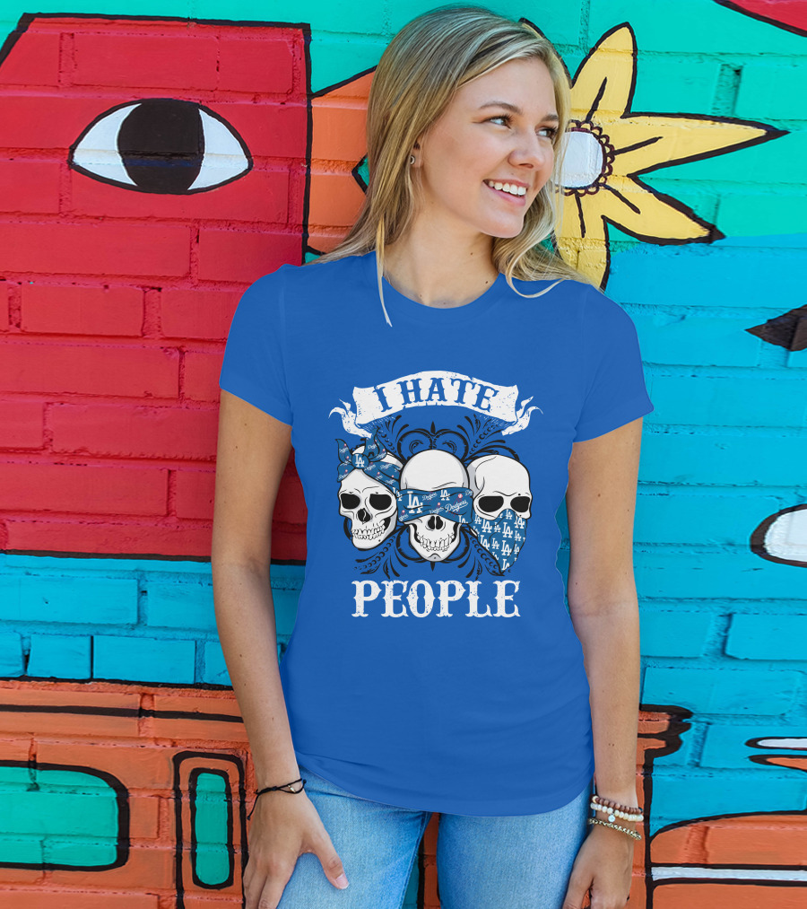 I Hate People Los Angeles Dodgers T-Shirt