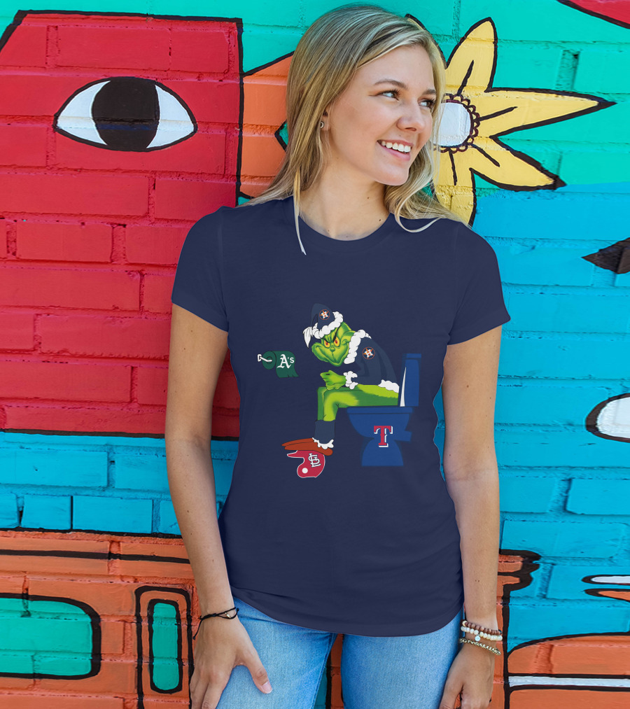Grinch Houston Texas Toilet T-Shirt