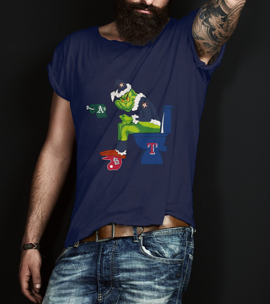 Grinch Houston Texas Toilet T-Shirt