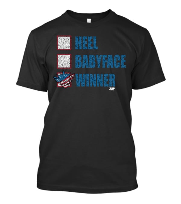 Cody Rhodes AEW Heel Babyface Winner T-Shirt