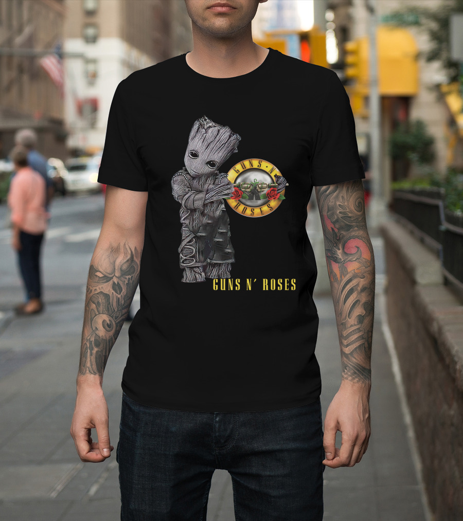 Guns N' Roses Groot Mashup T-Shirt