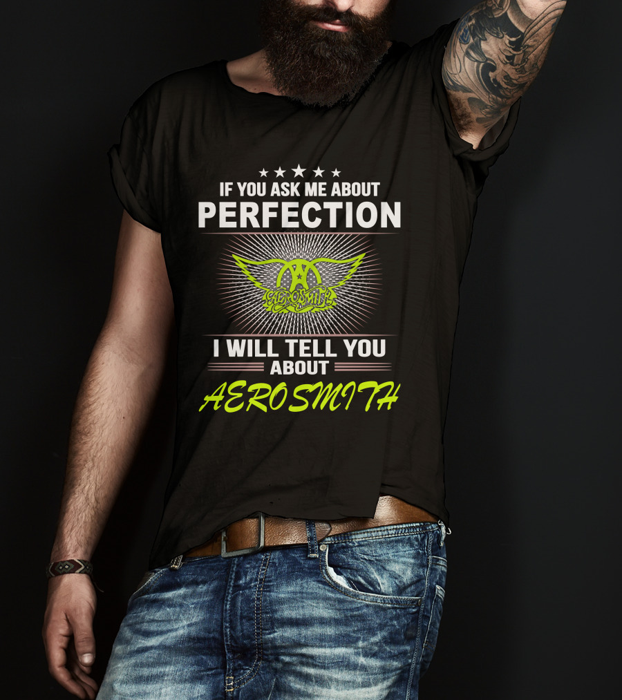 If You Ask Me About Perfection I Will Tell You About Aerosmith T-Shirt