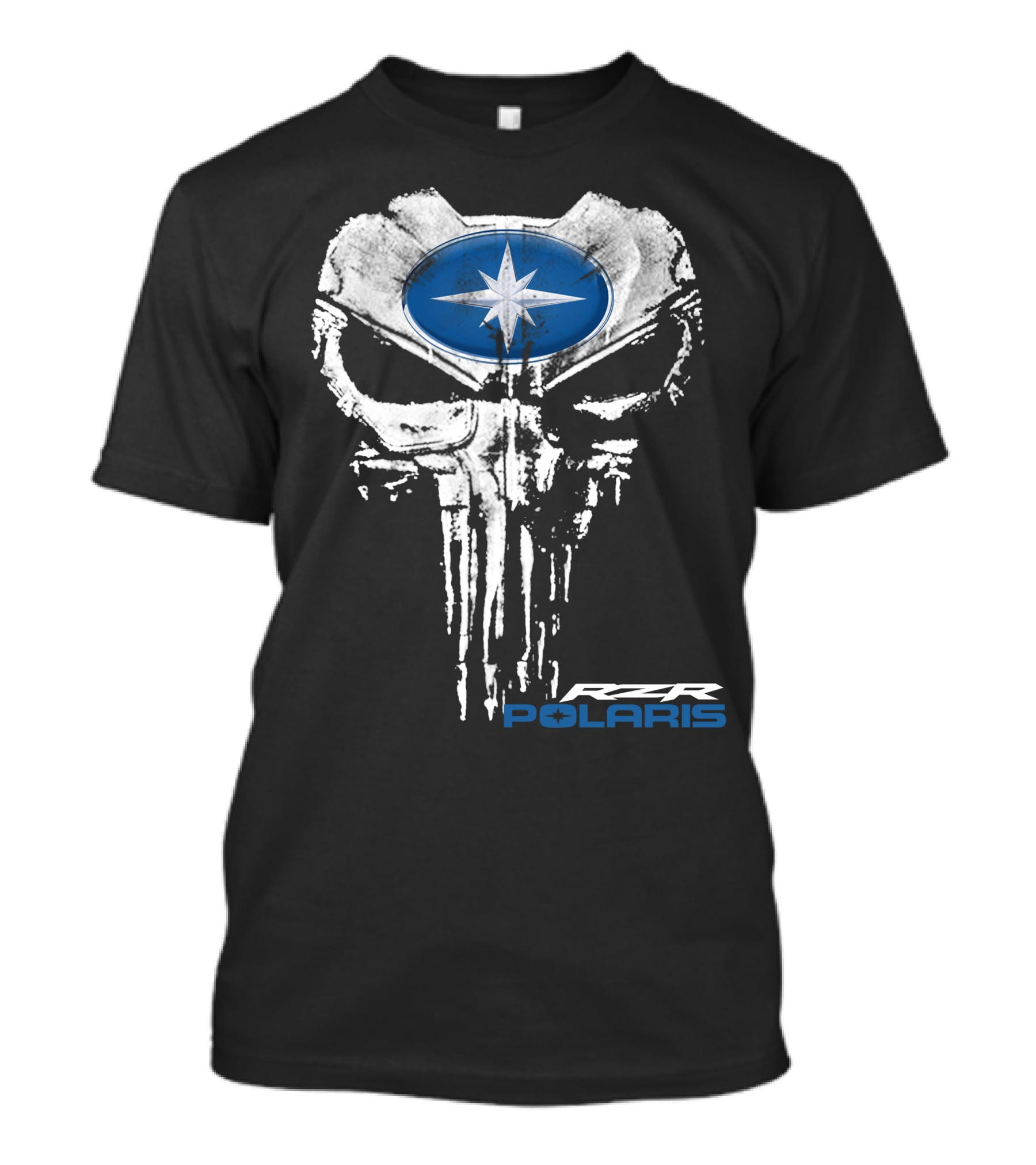 Rzr 06 Polaris Star Emblem Skull T-Shirt