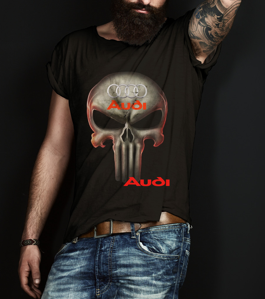 Audi Skull 08 Rings T-Shirt