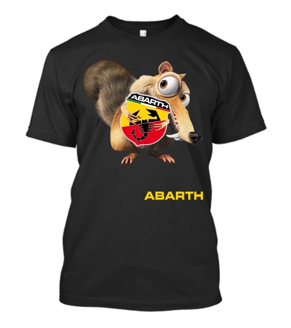 Abarth Ice Age Scrat Holding Scorpion T-Shirt