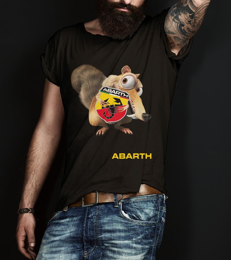 Abarth Ice Age Scrat Holding Scorpion T-Shirt