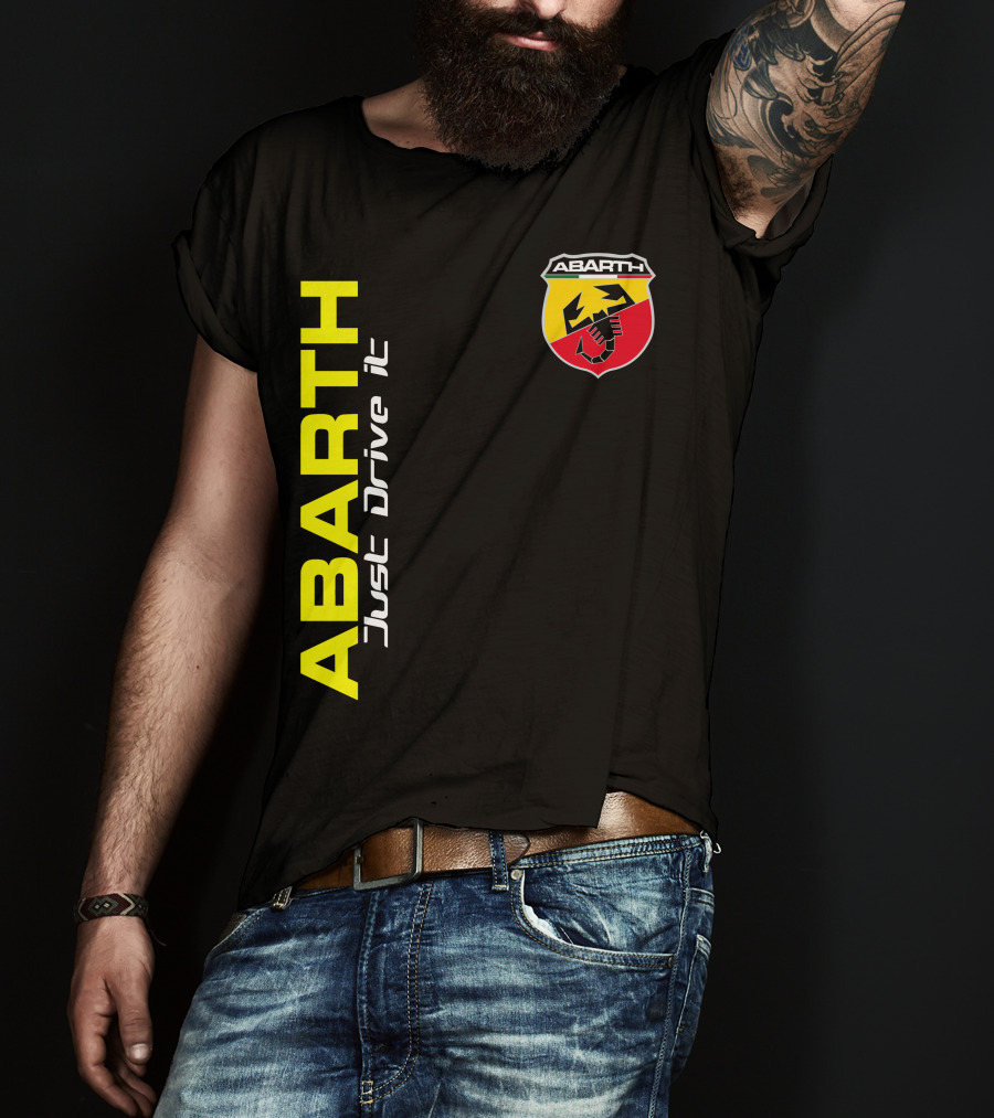 Abarth Just Drive It Scorpion Shield T-Shirt