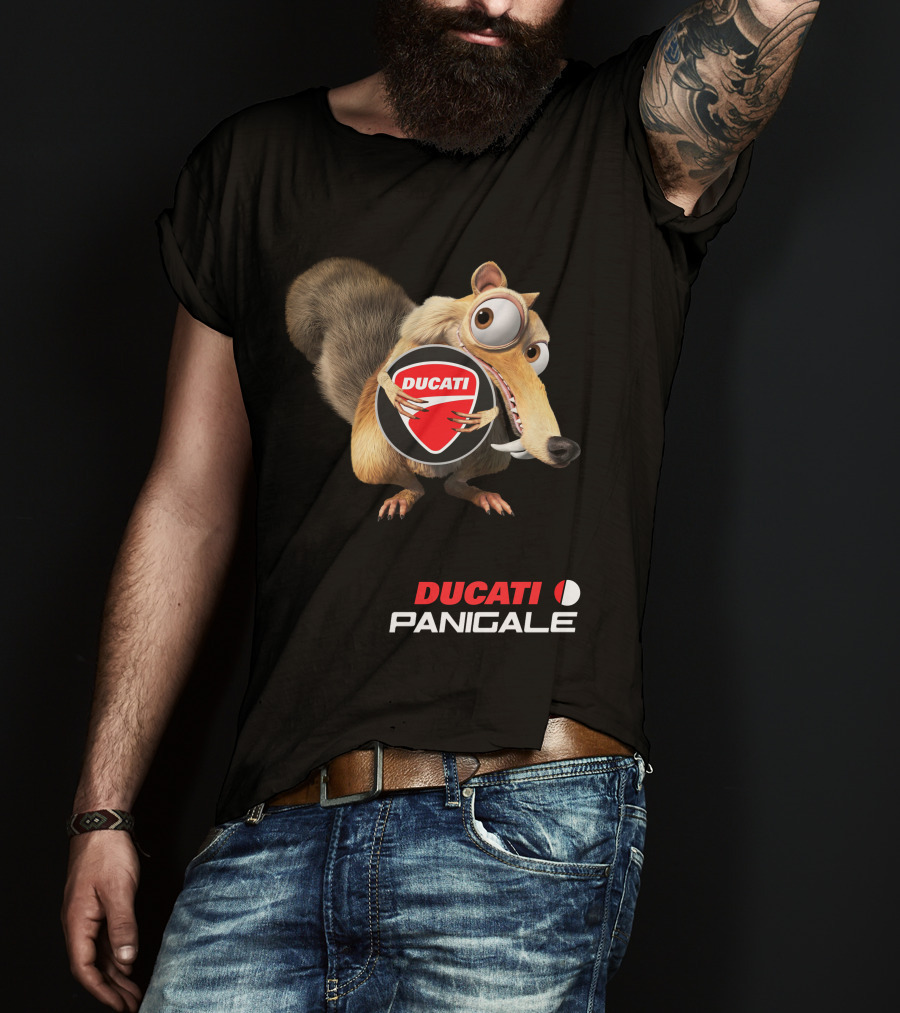 Ducati Panigale 04 With Animated Squirrel T-Shirt