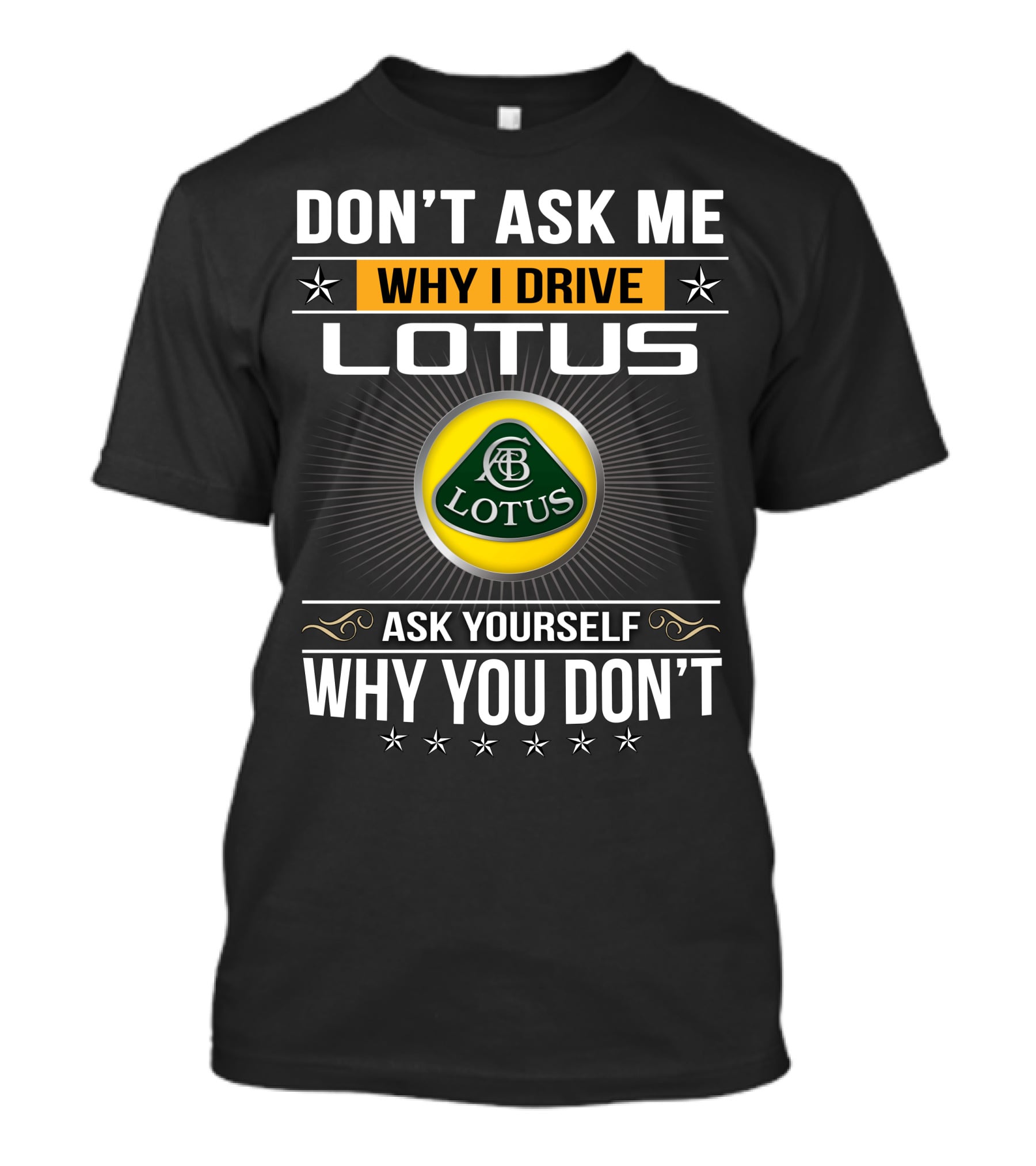 Don't Ask Me Why I Drive Lotus Ask Yourself Why You Don't Lotus T-Shirt