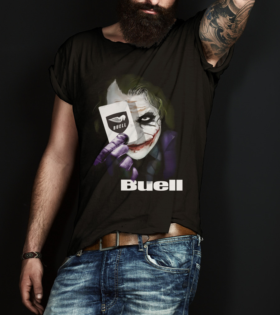 Buell Joker Card With Iconic Character T-Shirt