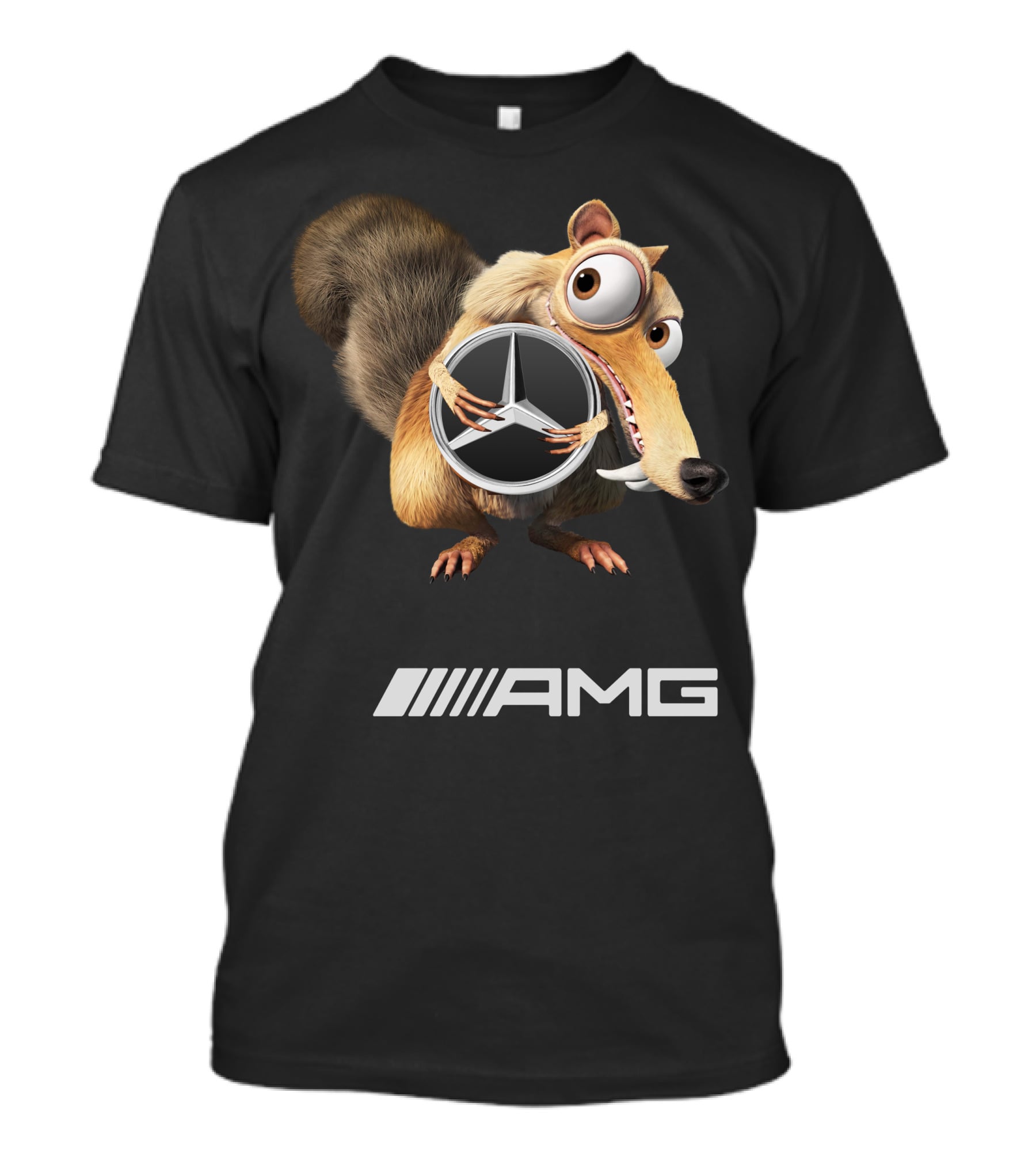 Amg Mercedes-Benz Ice Age Scrat Holding Logo T-Shirt