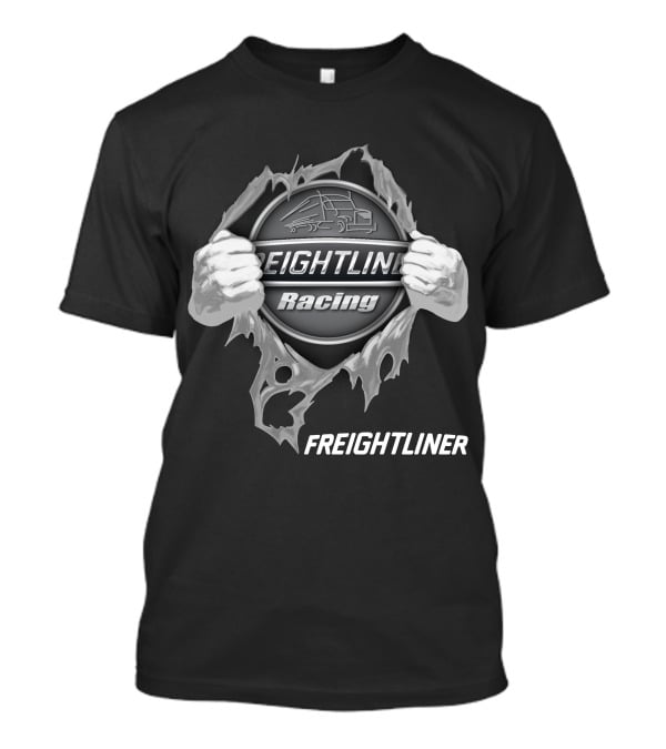 Freightliner Racing Power Symbol With Hands And Truck T-Shirt