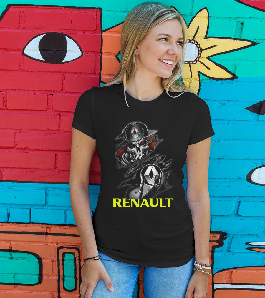 Renault Skull Logo Urban Streetwear T-Shirt