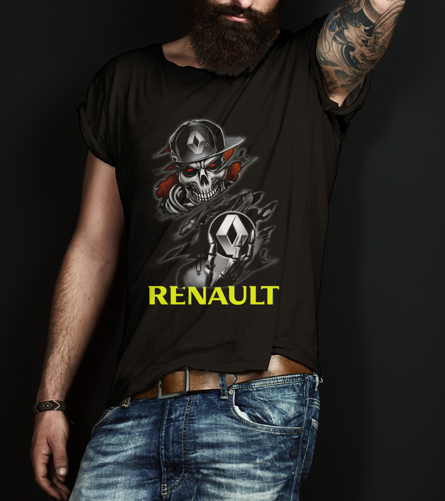 Renault Skull Logo Urban Streetwear T-Shirt