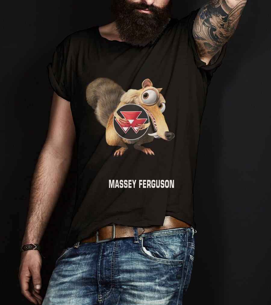 Massey Ferguson Ice Age Scrat Holding T-Shirt