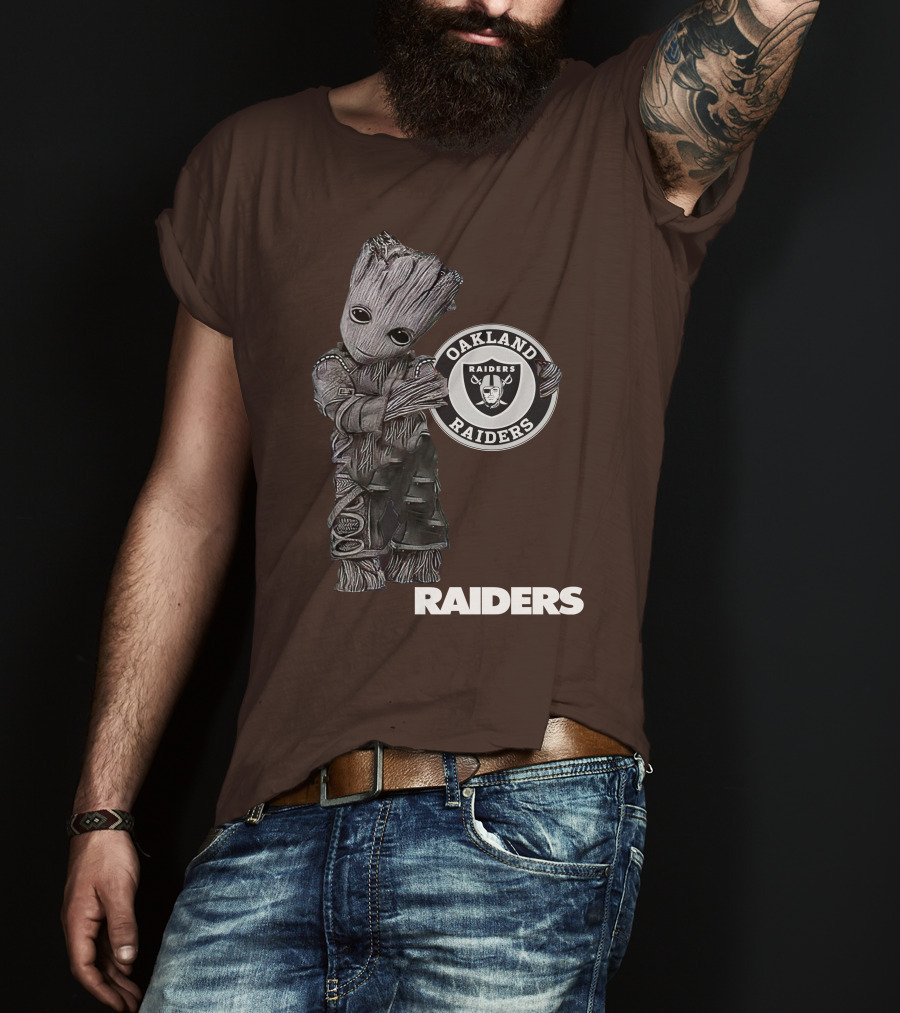 Oakland Raiders Groot Holding T-Shirt