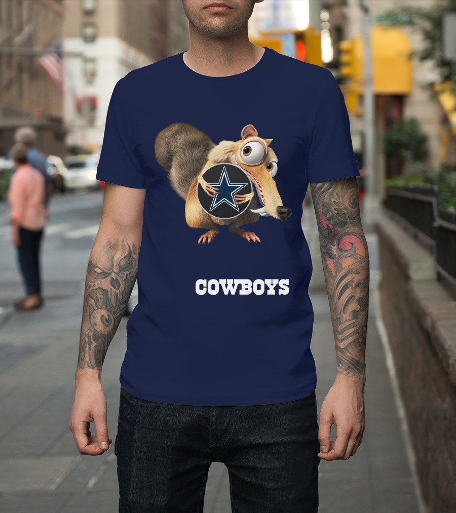 Cowboys Scrat Holding Star T-Shirt