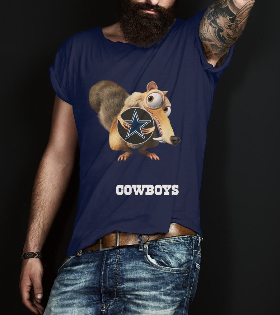 Cowboys Scrat Holding Star T-Shirt