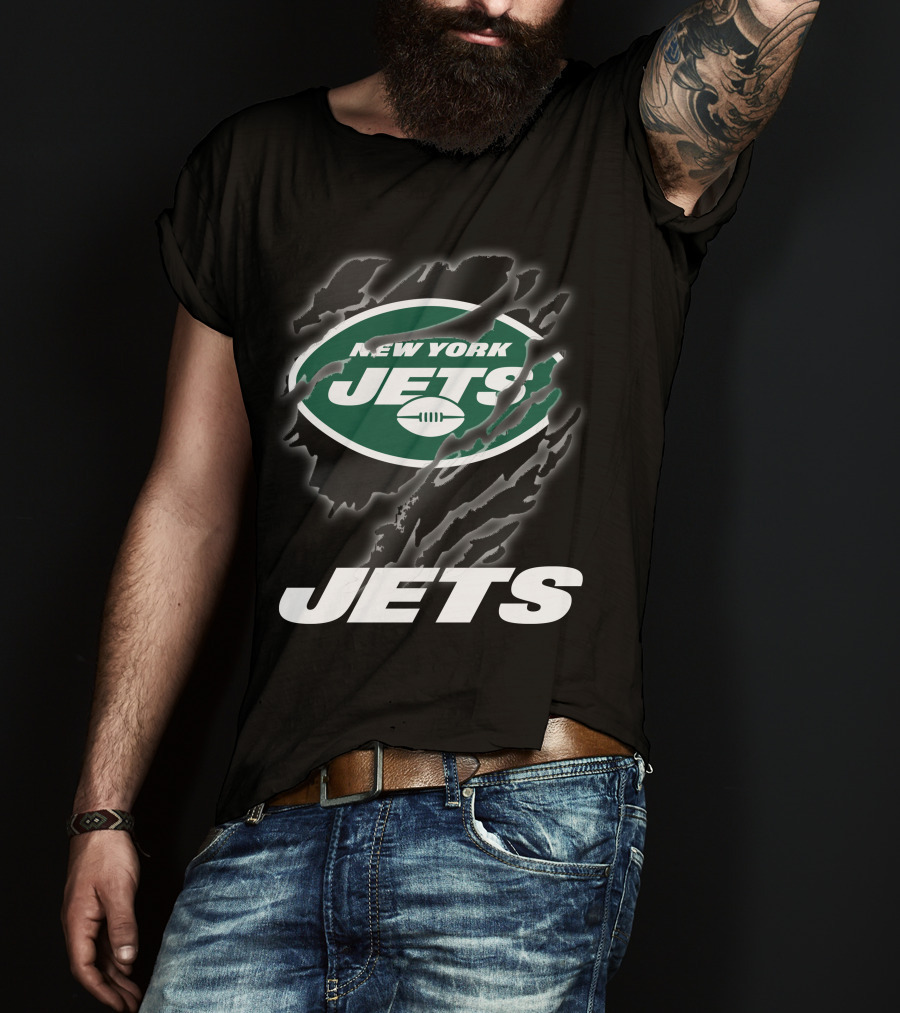 New York Jets Logo With Bold Graphics And T-Shirt