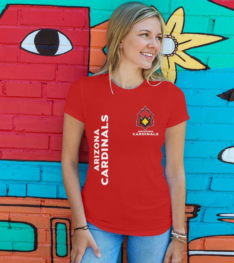 Arizona Cardinals Nfl Team Red Bold T-Shirt