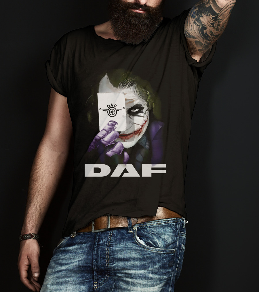Daf Joker Card Face Iconic Style T-Shirt
