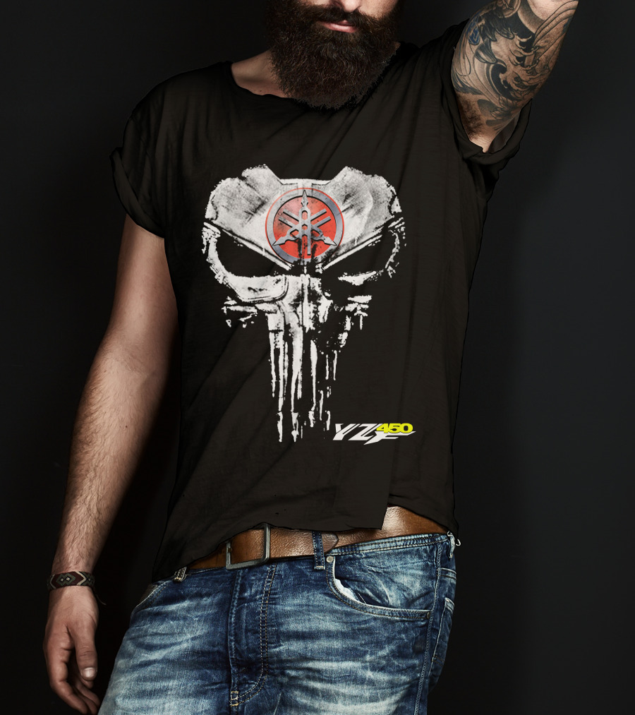 Yamaha Yfz450 Skull T-Shirt