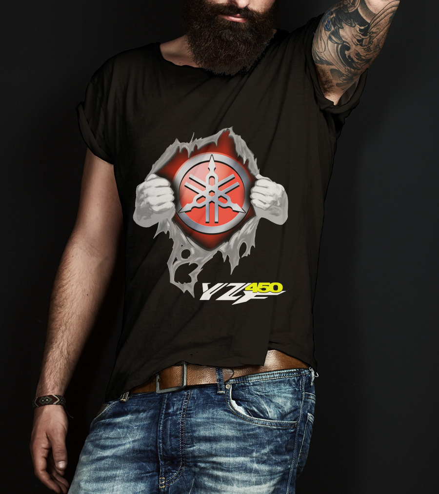Yamaha Emblem Yz450 Dynamic Burst T-Shirt