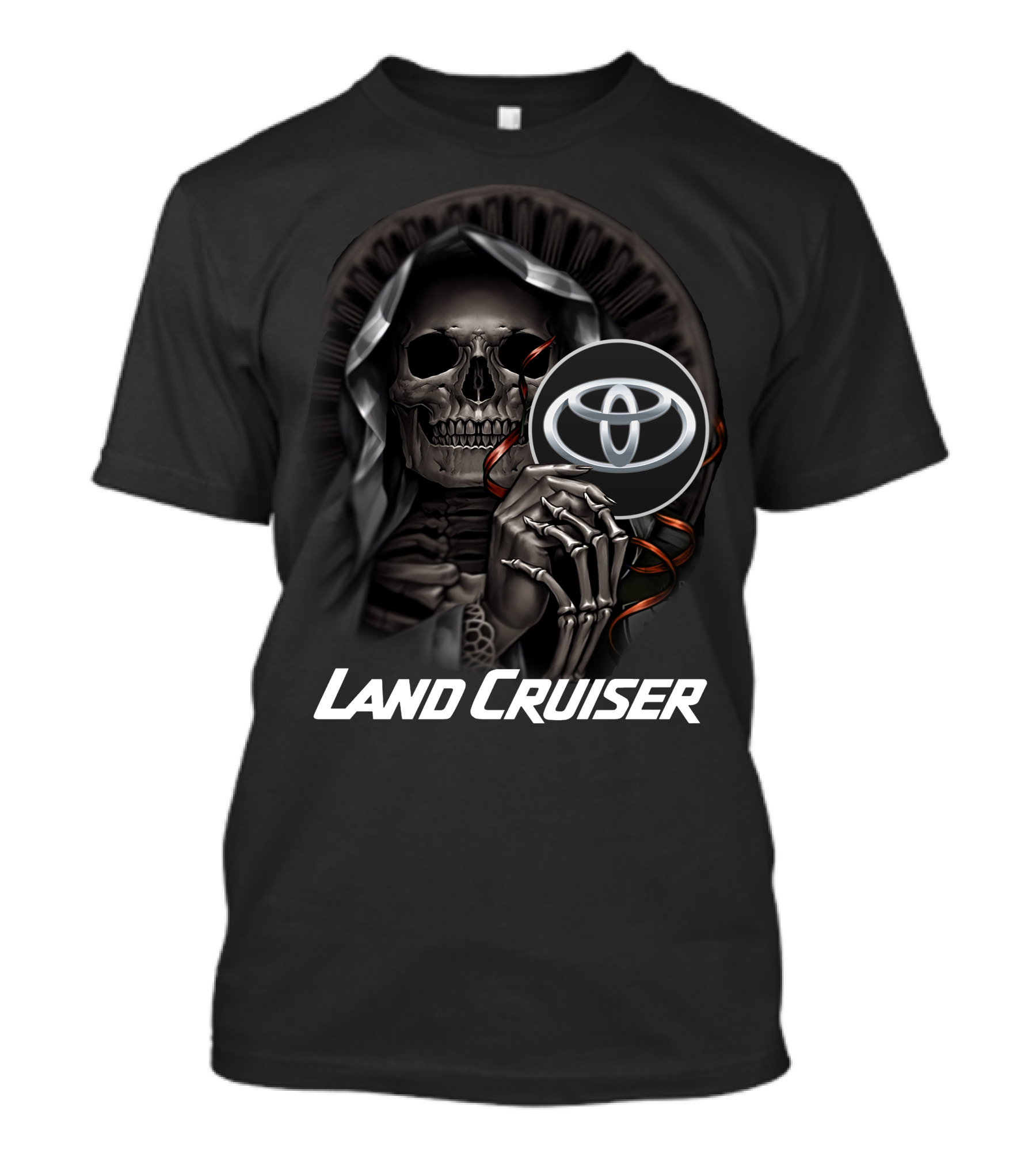 Land Cruiser Skull Holding Toyota Symbol T-Shirt