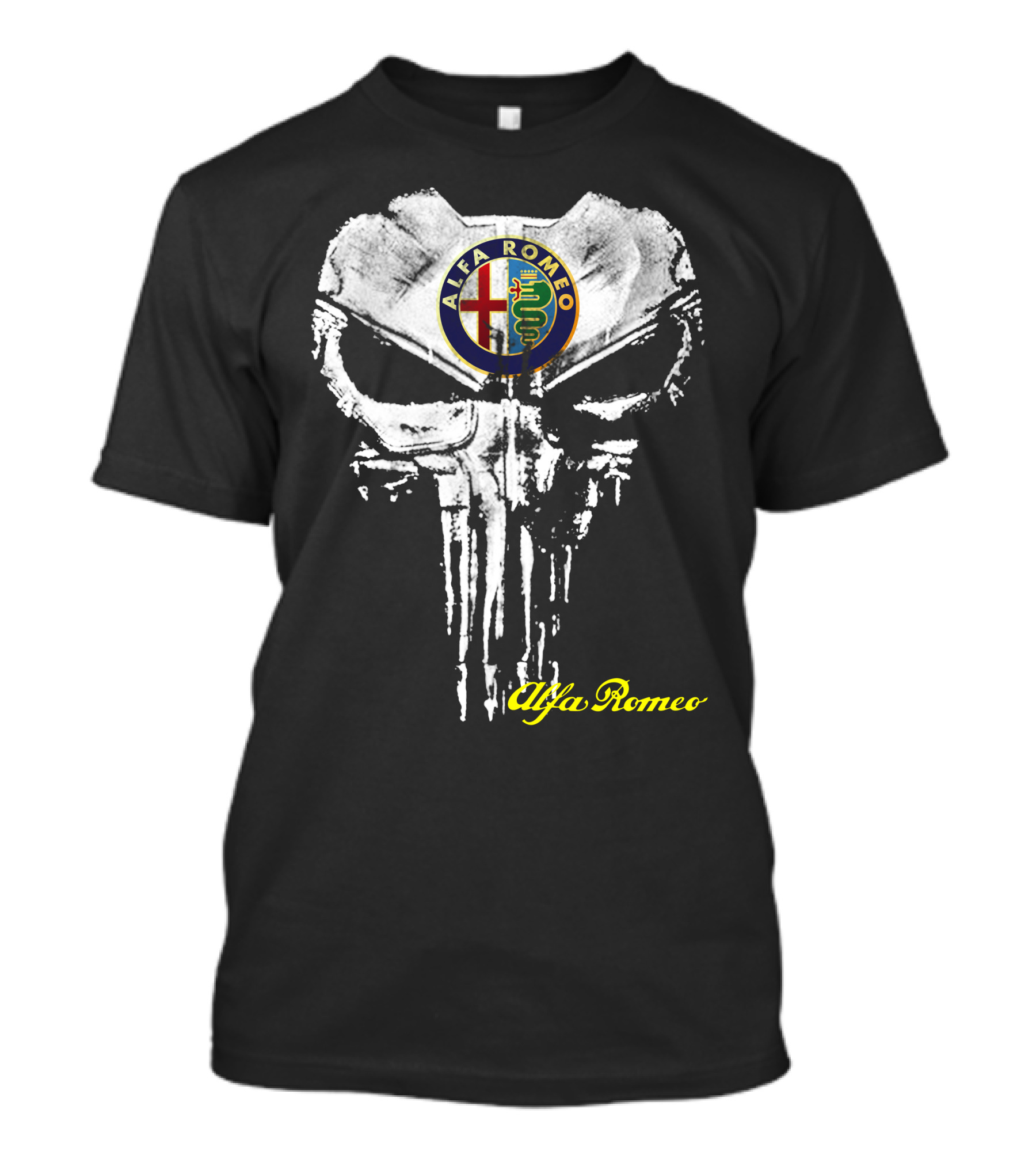 Alfa Romeo Emblem Skull T-Shirt