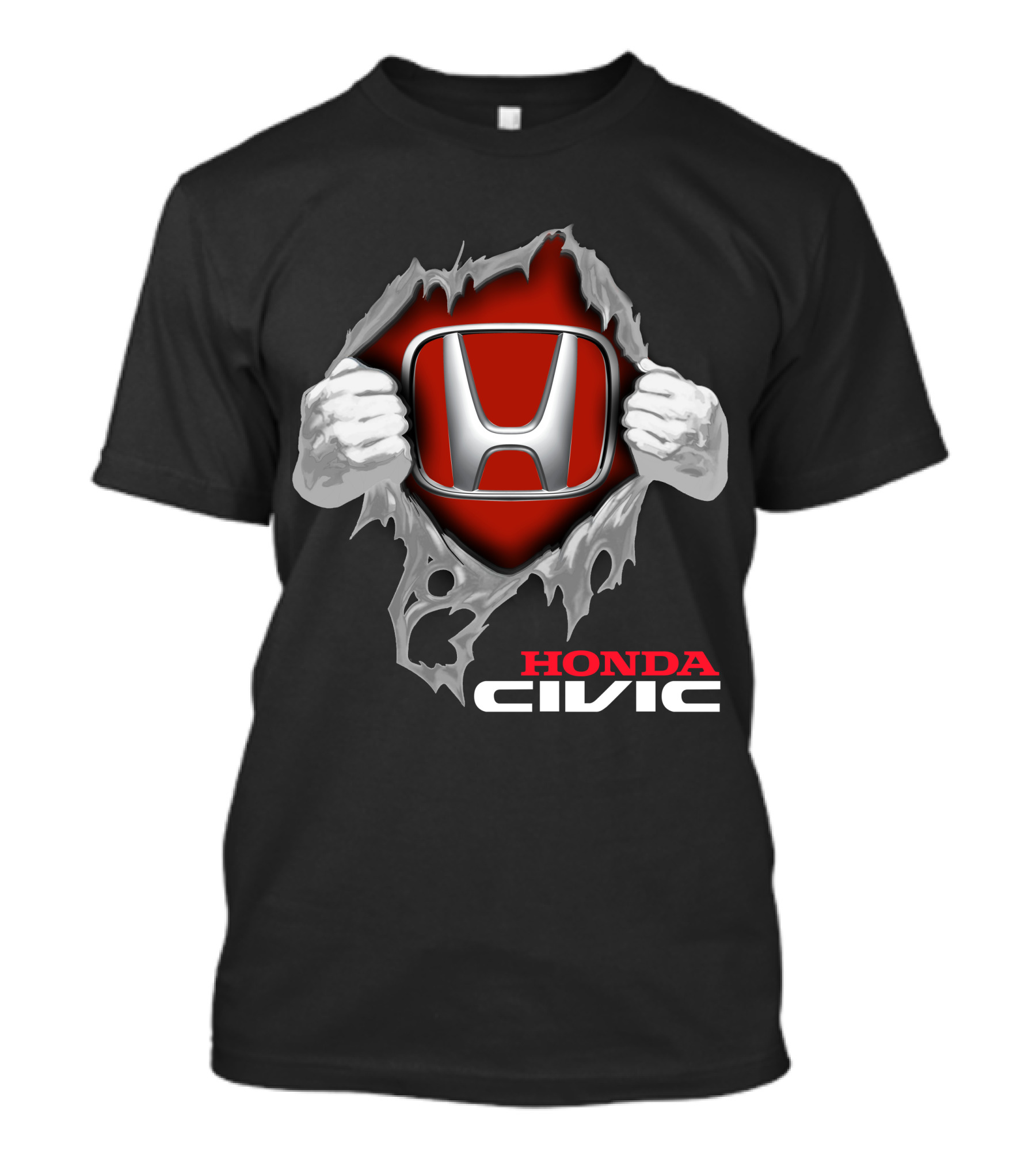 Honda Civic 08 Emblem Burst T-Shirt