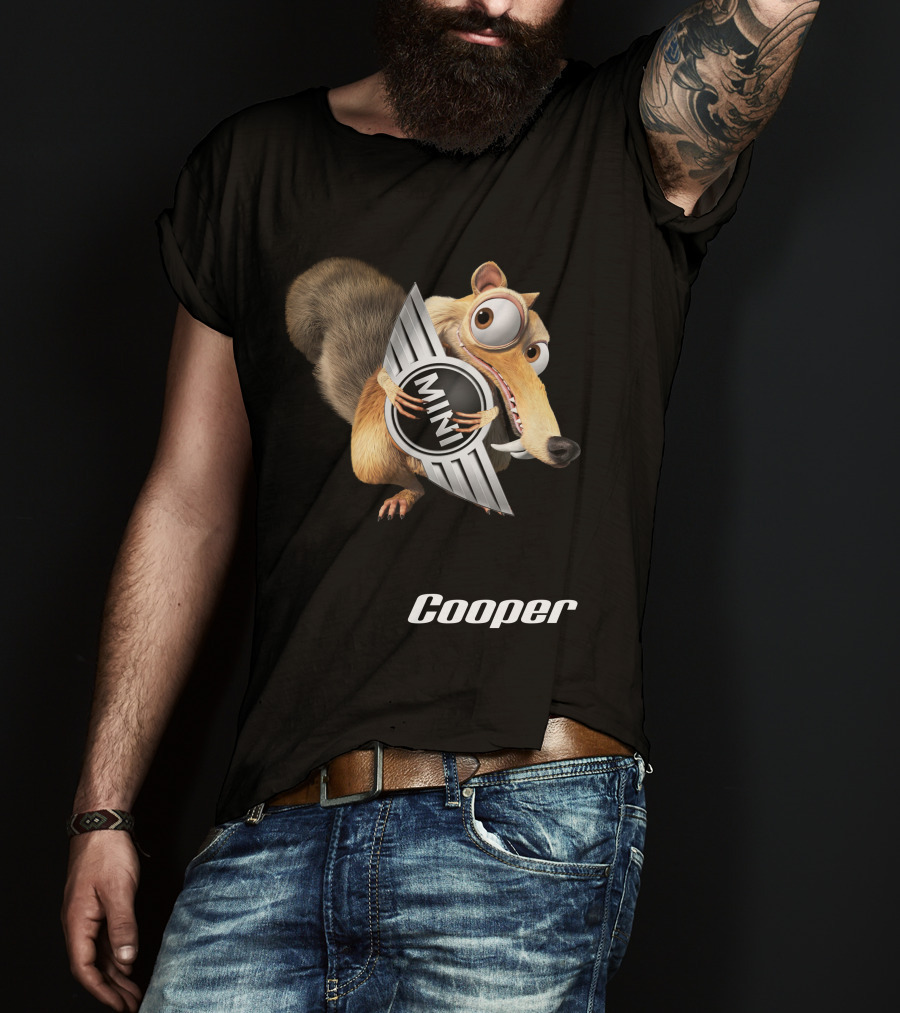 Mini Cooper Scrat Crossover 16 Ice Age Squirrel T-Shirt
