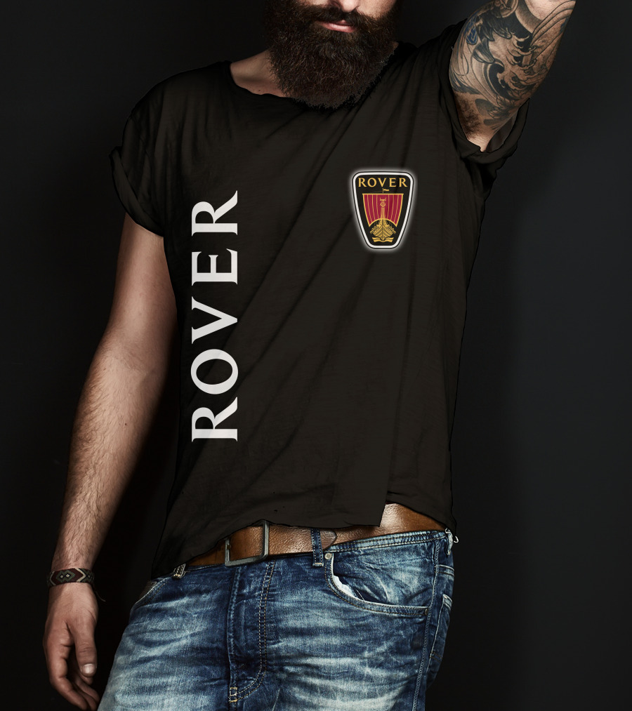 ROVER Emblem Vertical Text Classic T-Shirt