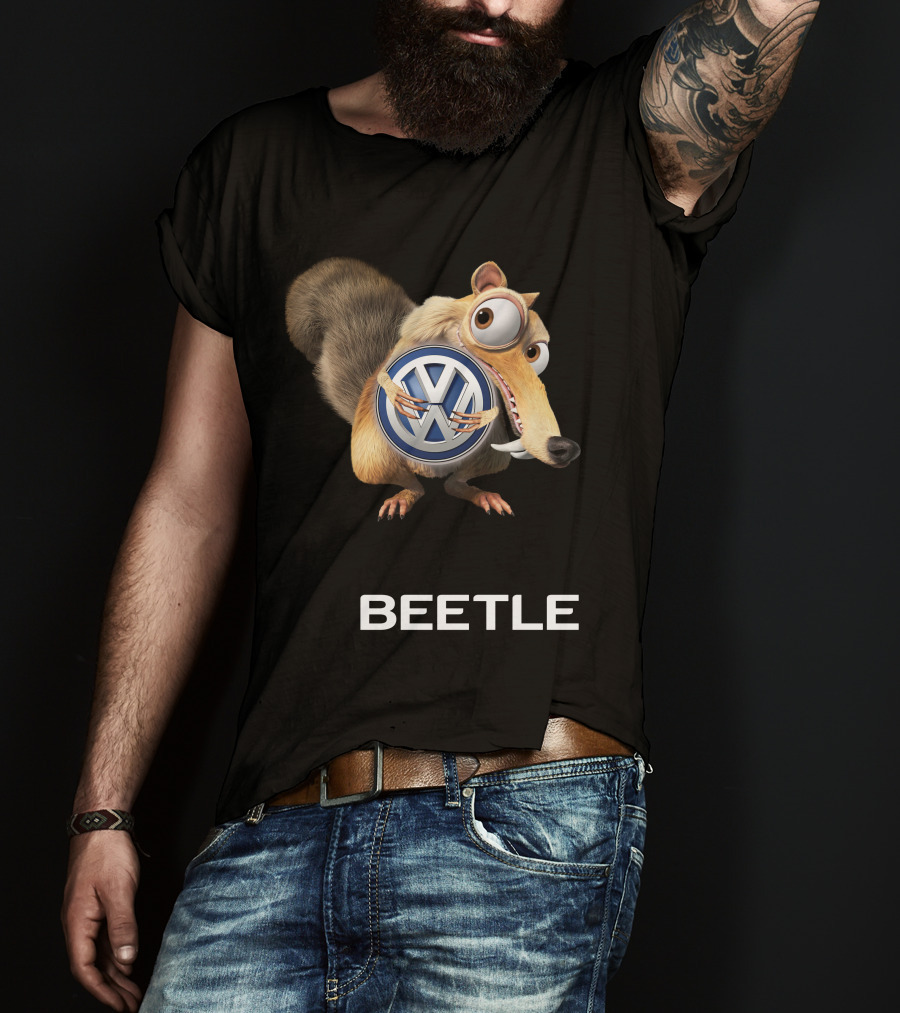Beetle Volkswagen Scrat Holding Vw T-Shirt