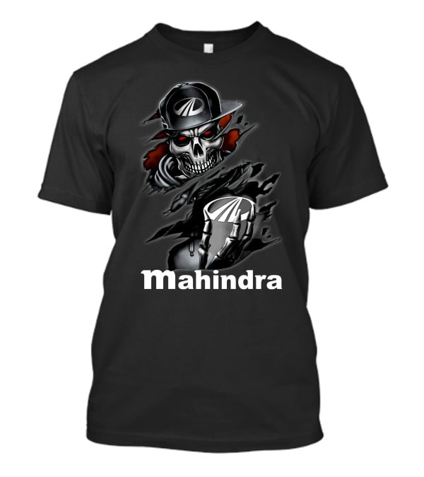 Mahindra Skull With Cap And Claw T-Shirt