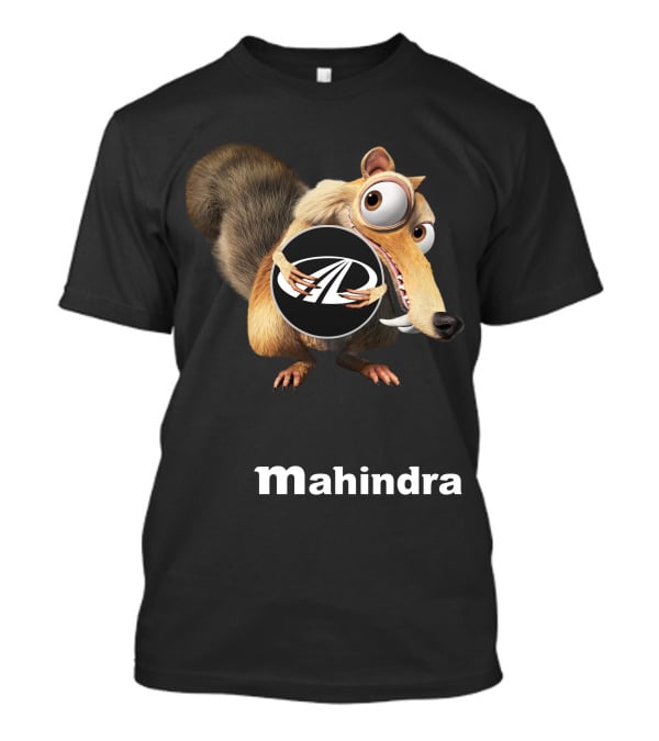 Mahindra 01 Ice Age Scrat Character Holding T-Shirt