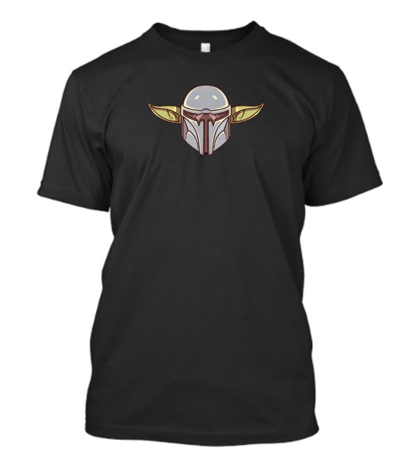 Mandalorian Baby Yoda Helmet Star Wars Theory Merch T-Shirt