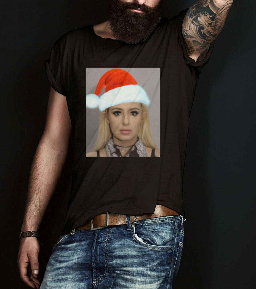 Tana Mongeau Mugshot Santa Hat Christmas T-Shirt