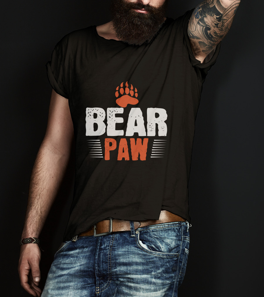 Bear Paw Claw Print T-Shirt