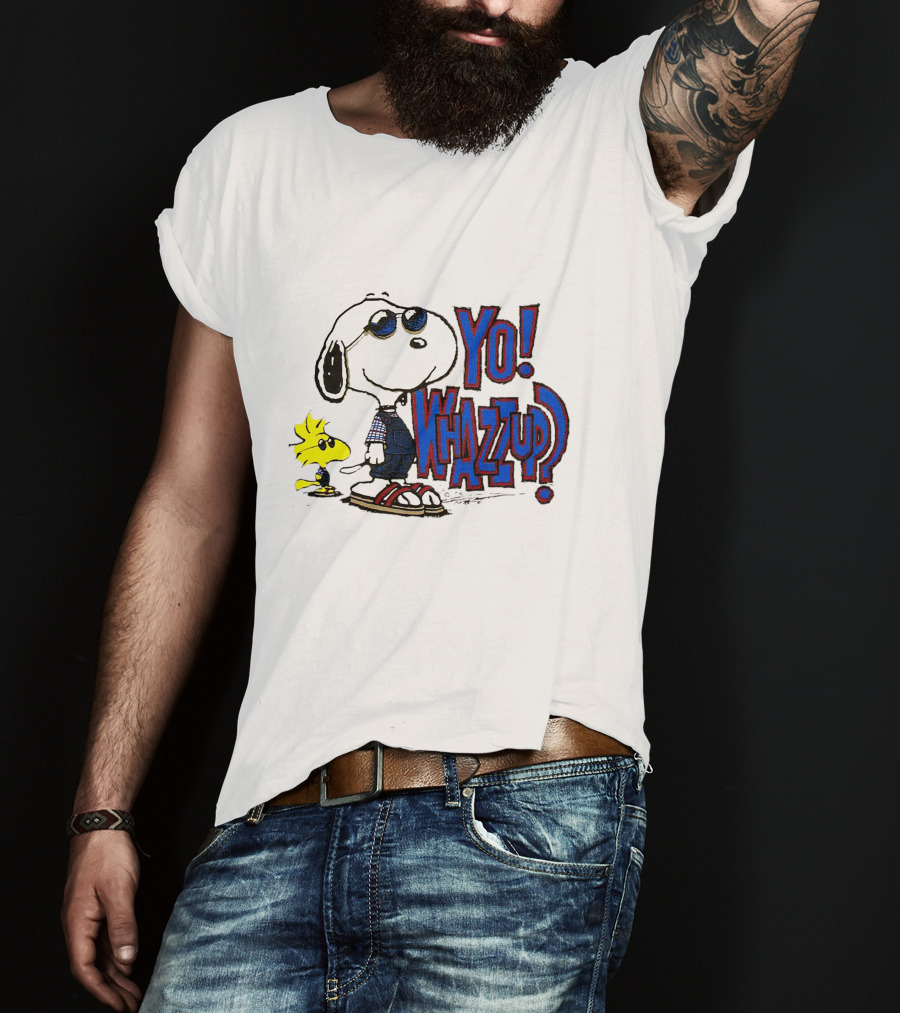 Yo Whazzup Snoopy Woodstock T-Shirt