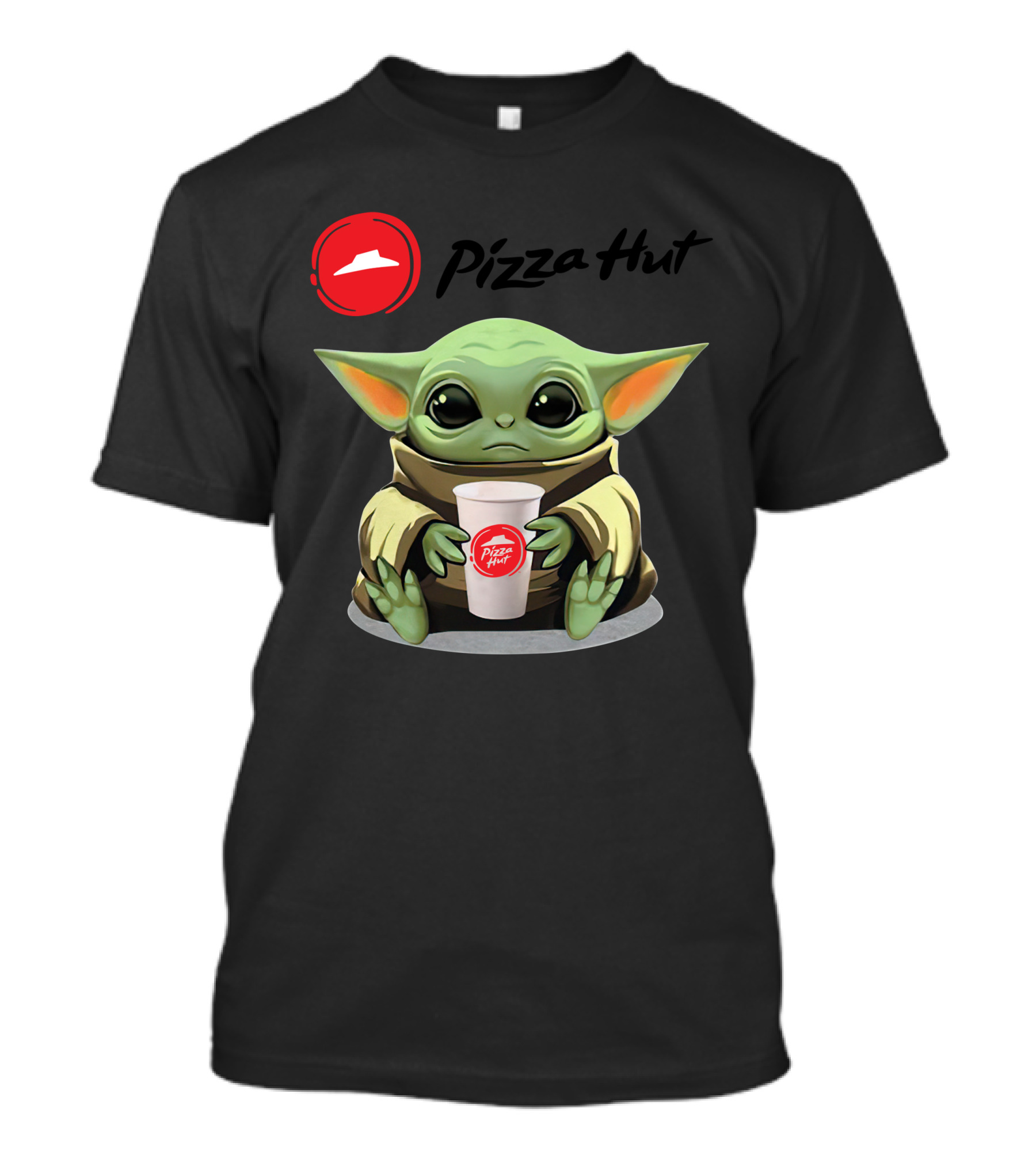 Pizza Hut Cute Green Character Holding Cup Only Today T-Shirt